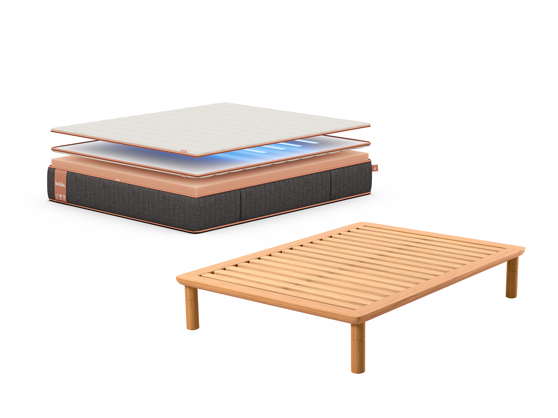 コアラマットレスシュプリーム PolarBands® + ミライカスタムベッド コアラマットレスシュプリーム PolarBands® + ミライカスタムベッド