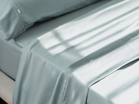 ボックスシーツ ライトブルー