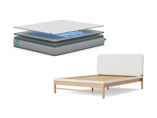 コアラマットレスプラス PLUS PolarBands® & New ファブリックベッドフレーム セット