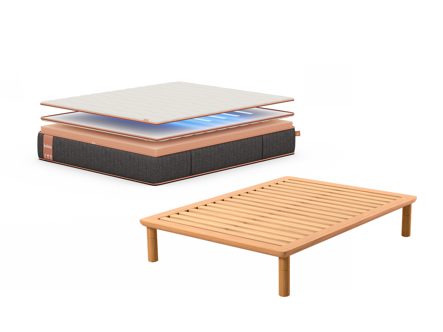 コアラマットレスシュプリーム PolarBands® + ミライカスタムベッド