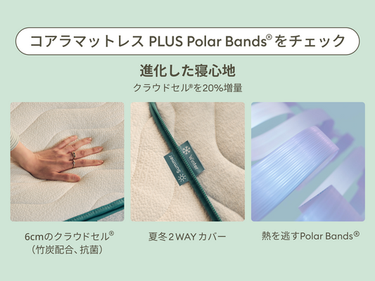 コアラマットレス PLUS PolarBands®