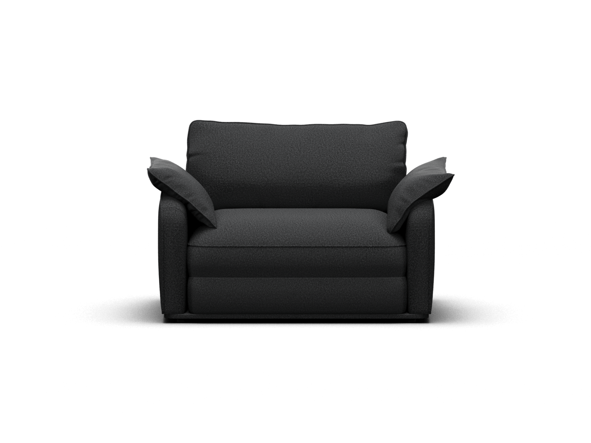 コアラソファーベッド CUSHY - 1人掛け（シングル） / チャコールグレー (クラシック ライン)