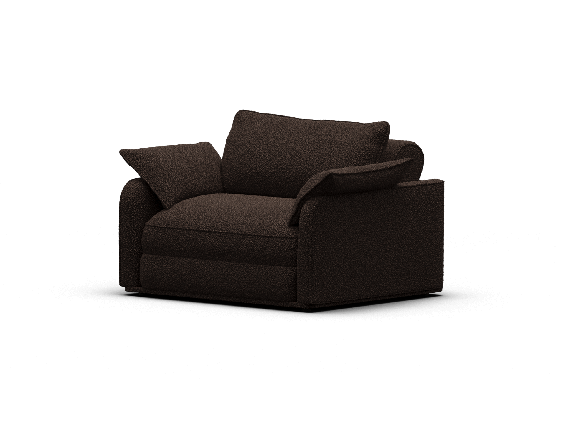 コアラソファーベッド CUSHY - 1人掛け（シングル） / カカオノワール (リュクス ライン)