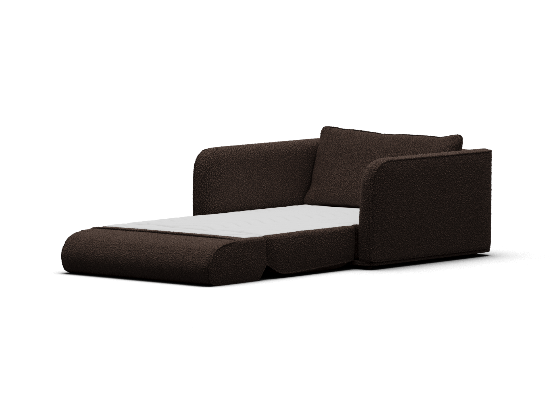 コアラソファーベッド CUSHY - 1人掛け（シングル） / カカオノワール (リュクス ライン)