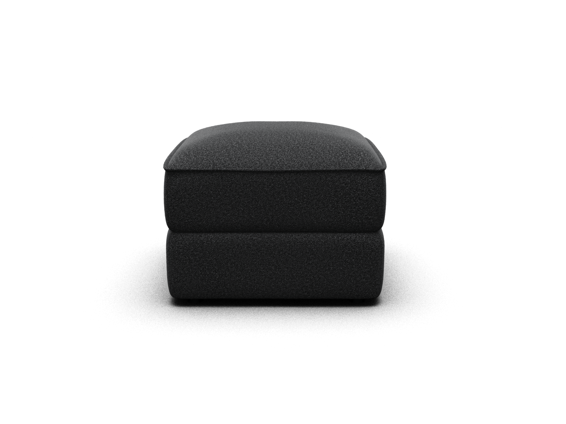 オットマン（コアラソファーベッド CUSHY） - チャコールグレー (クラシック ライン)