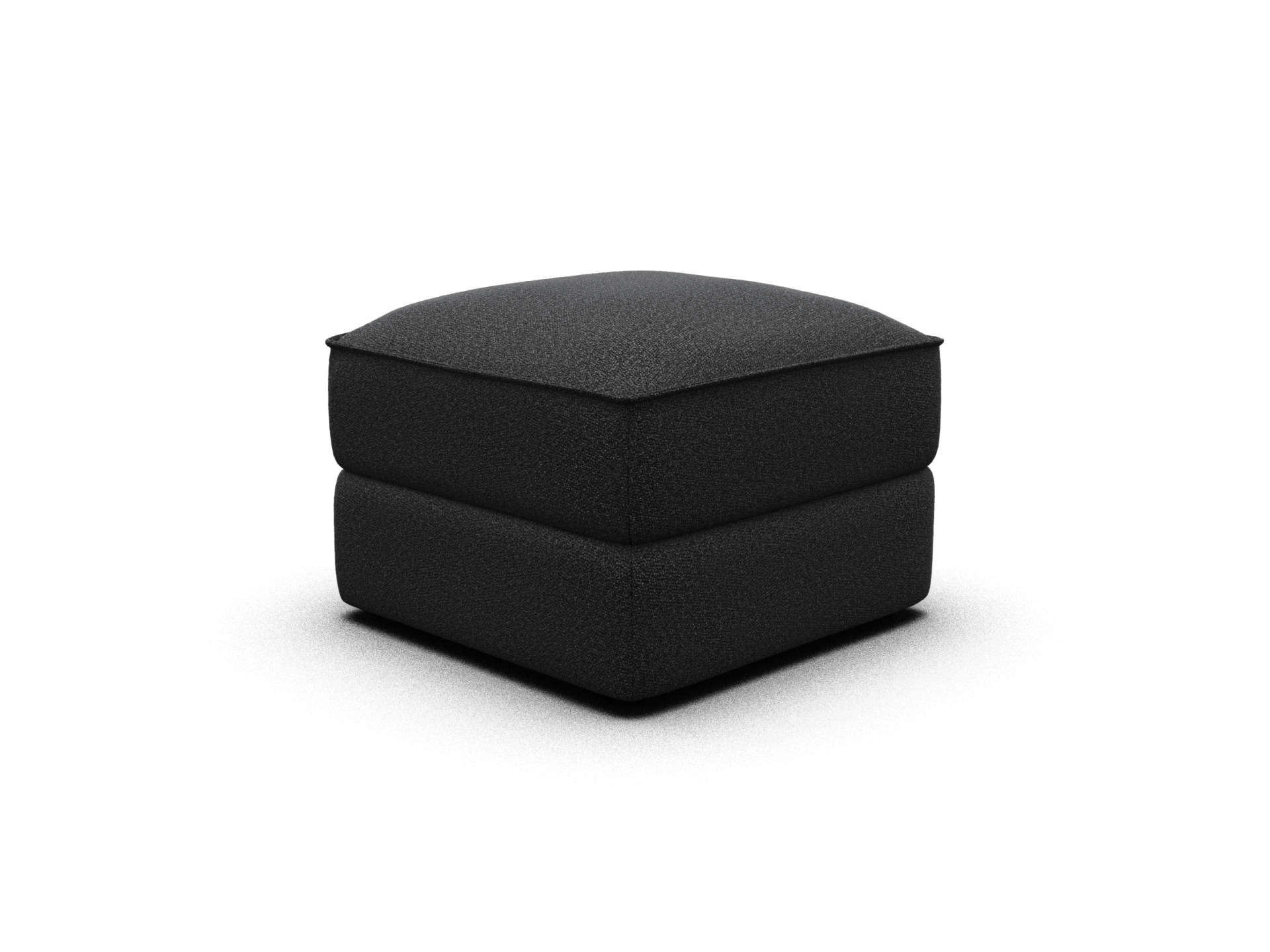 オットマン（コアラソファーベッド CUSHY） - チャコールグレー (クラシック ライン)