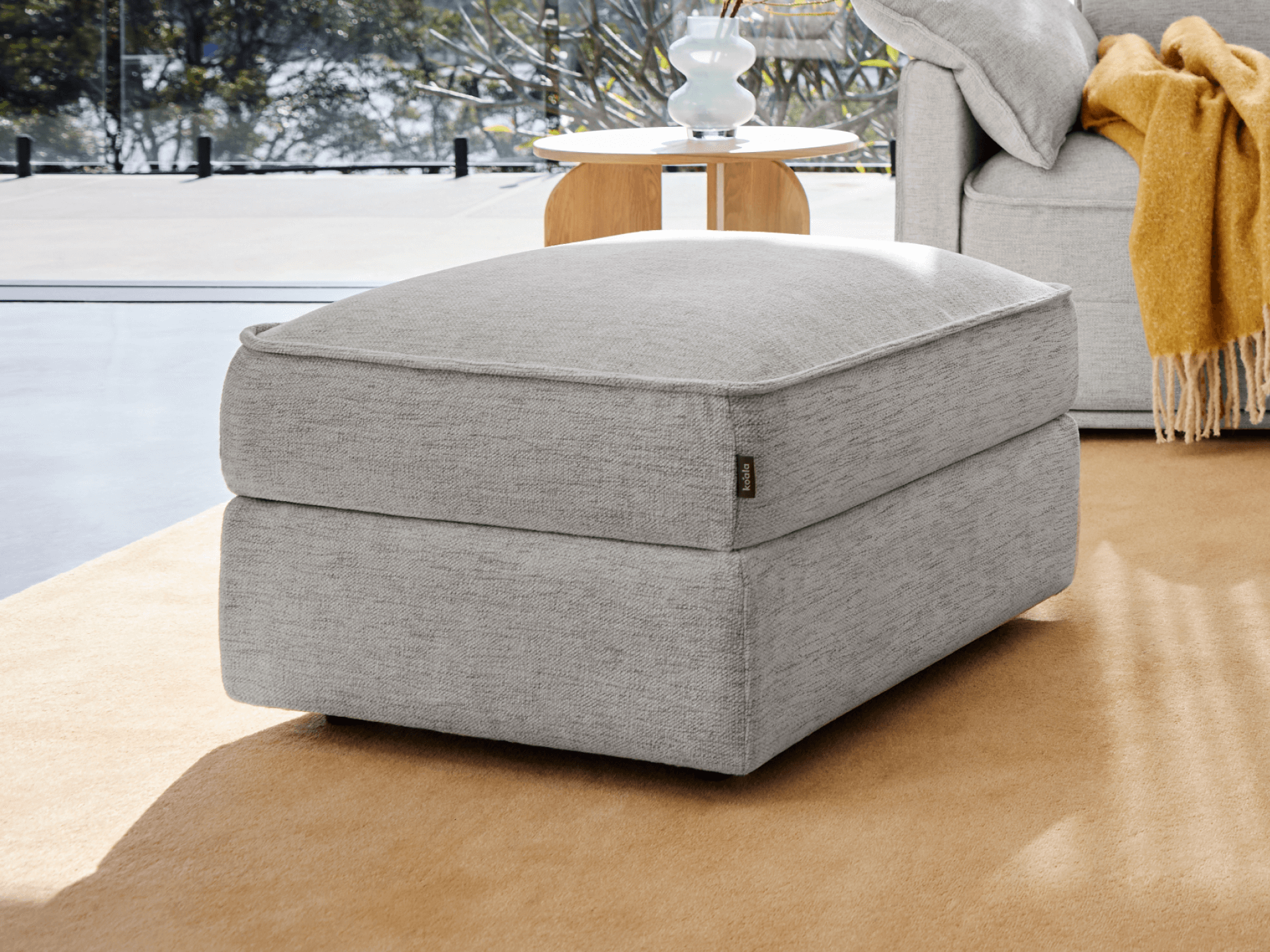 オットマン（コアラソファーベッド CUSHY） - ムーンライトシルバー (プレミアム ライン)