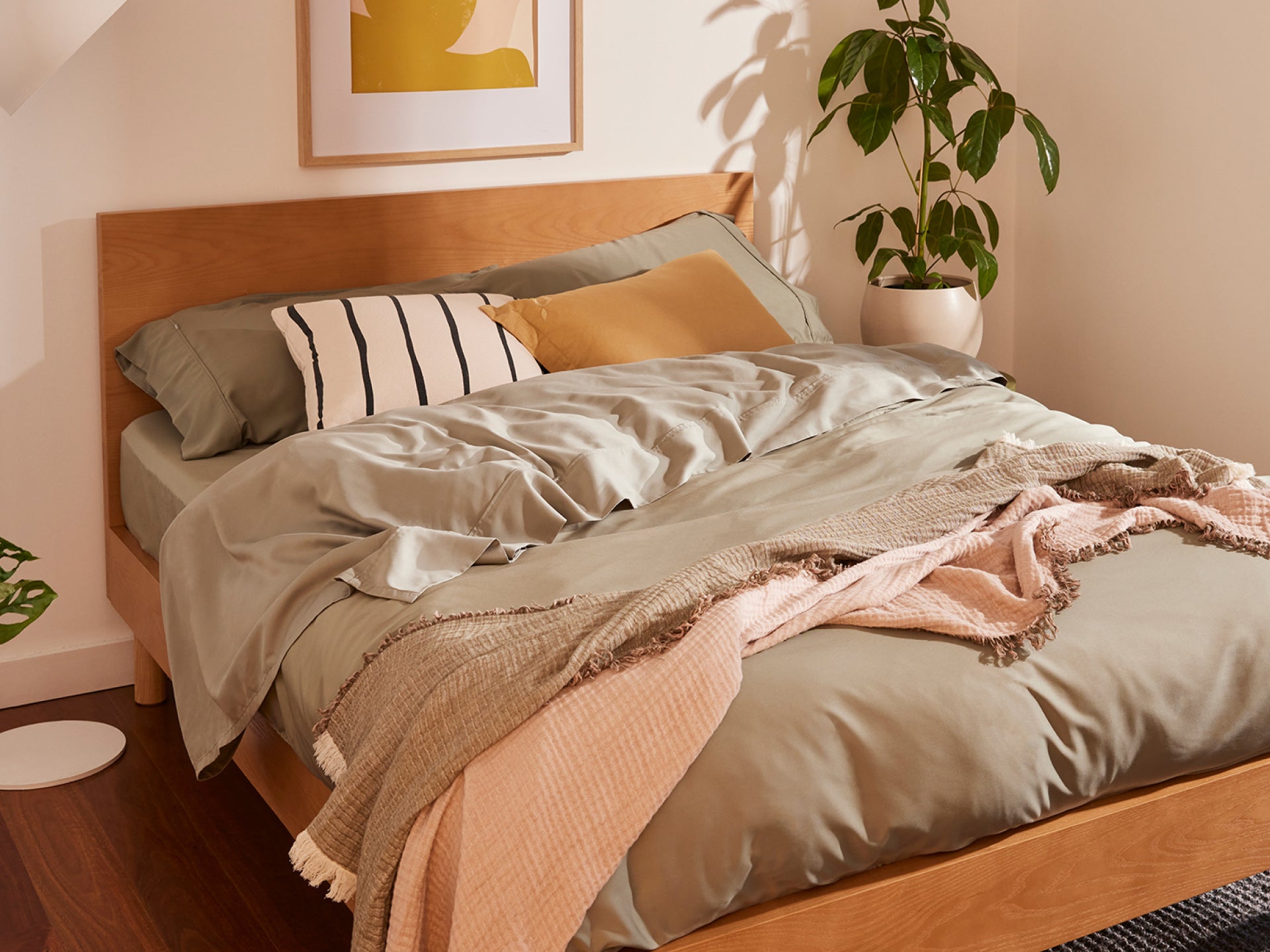 ウッドランドクッションカバー | オーガニック綿の質感と定番