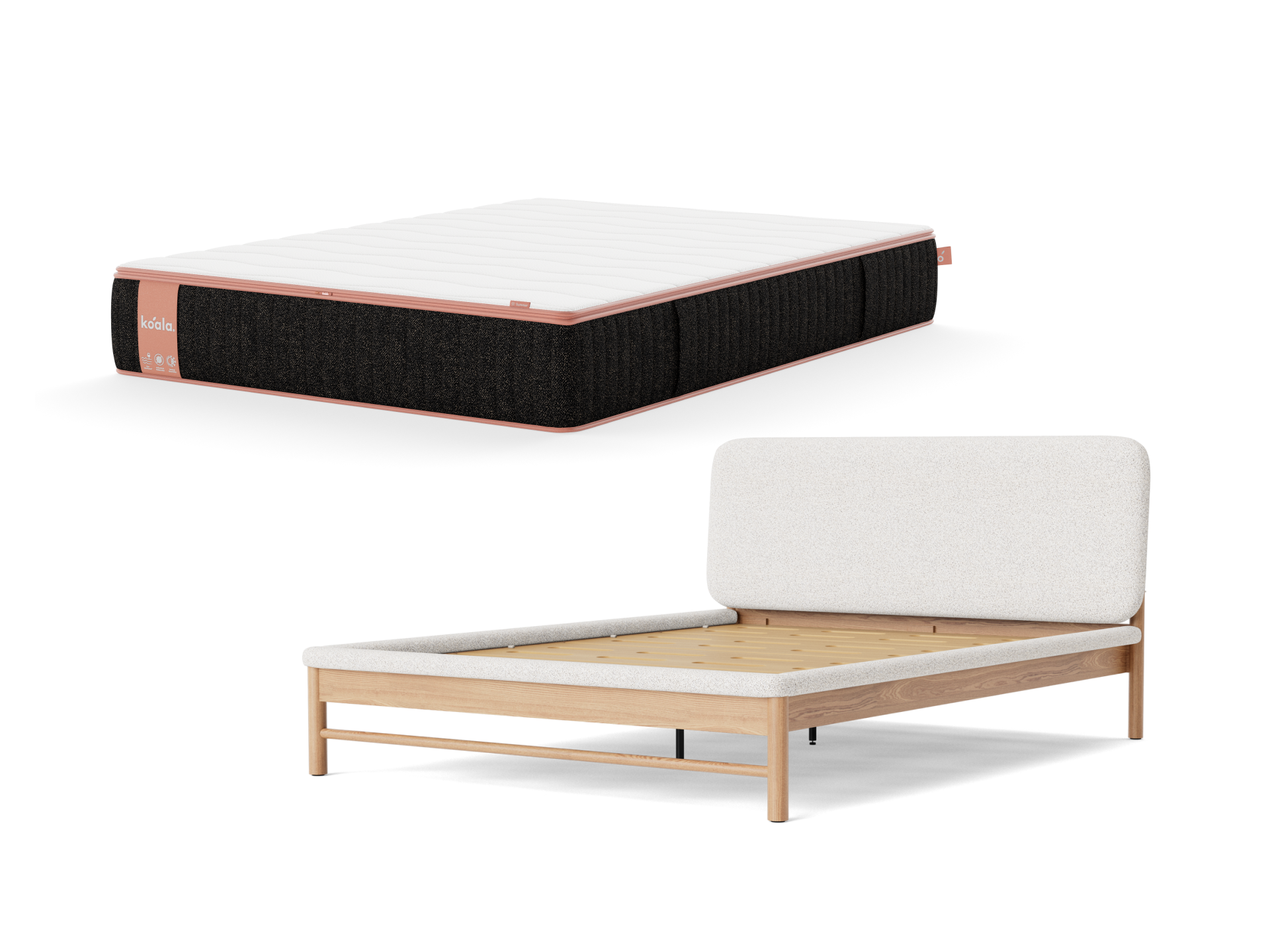 コアラマットレスシュプリーム + ファブリックベッドフレーム – コアラ コアラマットレスシュプリーム + ファブリックベッドフレーム – コアラ